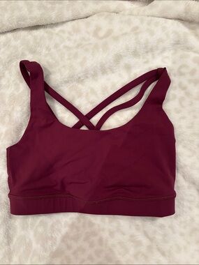 lululemon athletica Burgundy Strappy Sports Bra